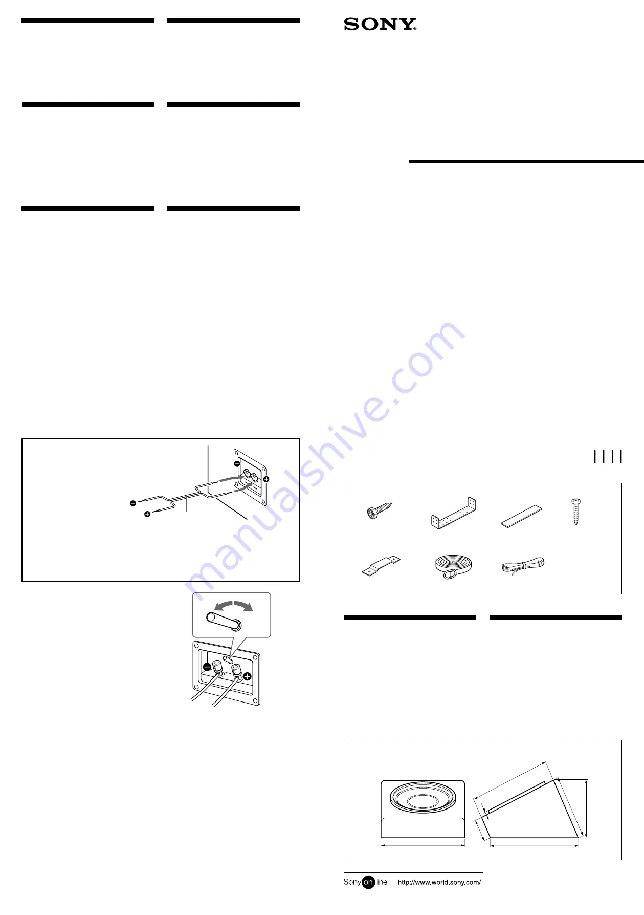 Sony XS-LE30 Operating Instructions Download Page 1