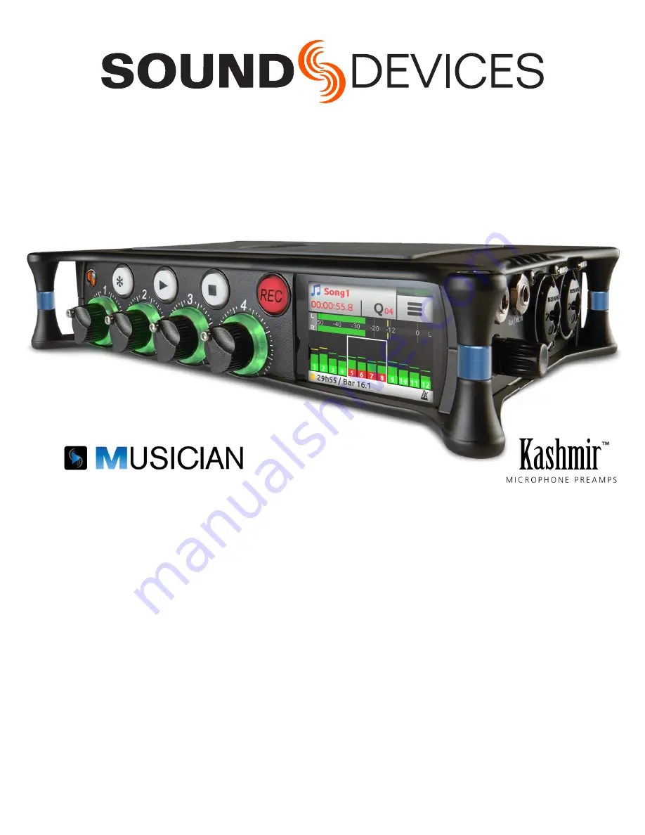 Sound Devices MixPre-6M Скачать руководство пользователя страница 1