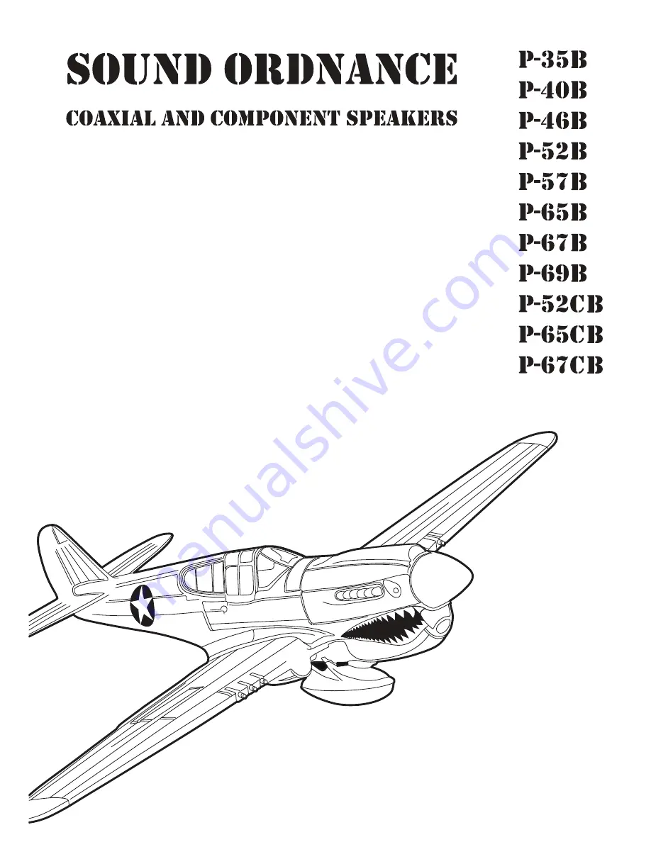 Sound Ordnance P-35B Quick Start Manual Download Page 1