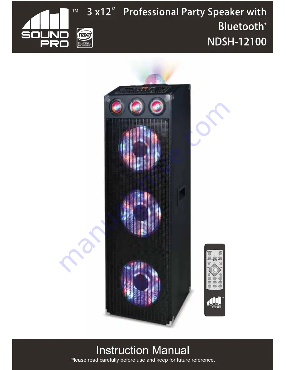 Sound Pro NDSH-12100 Скачать руководство пользователя страница 1