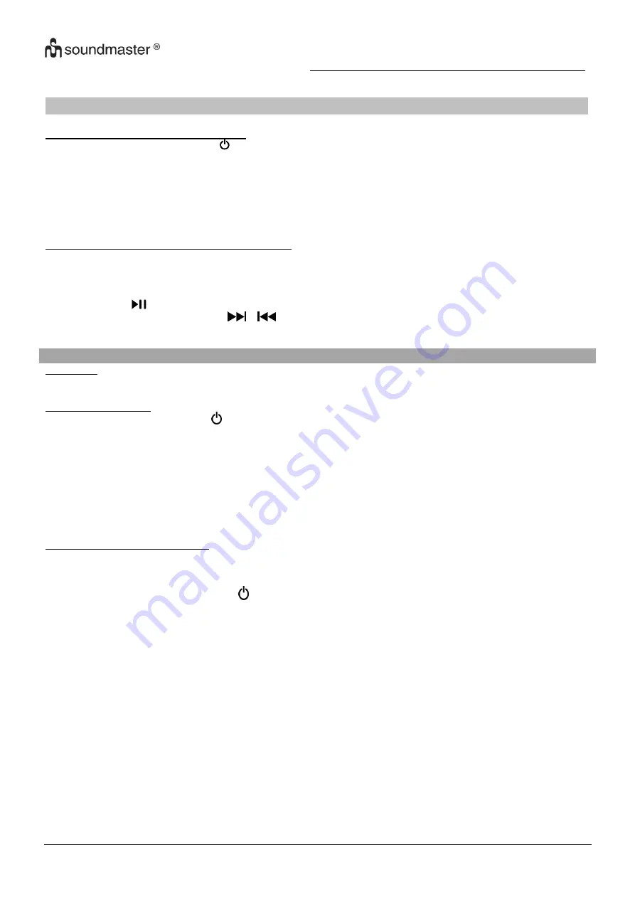 SOUNDMASTER UR600SW Manual Download Page 33