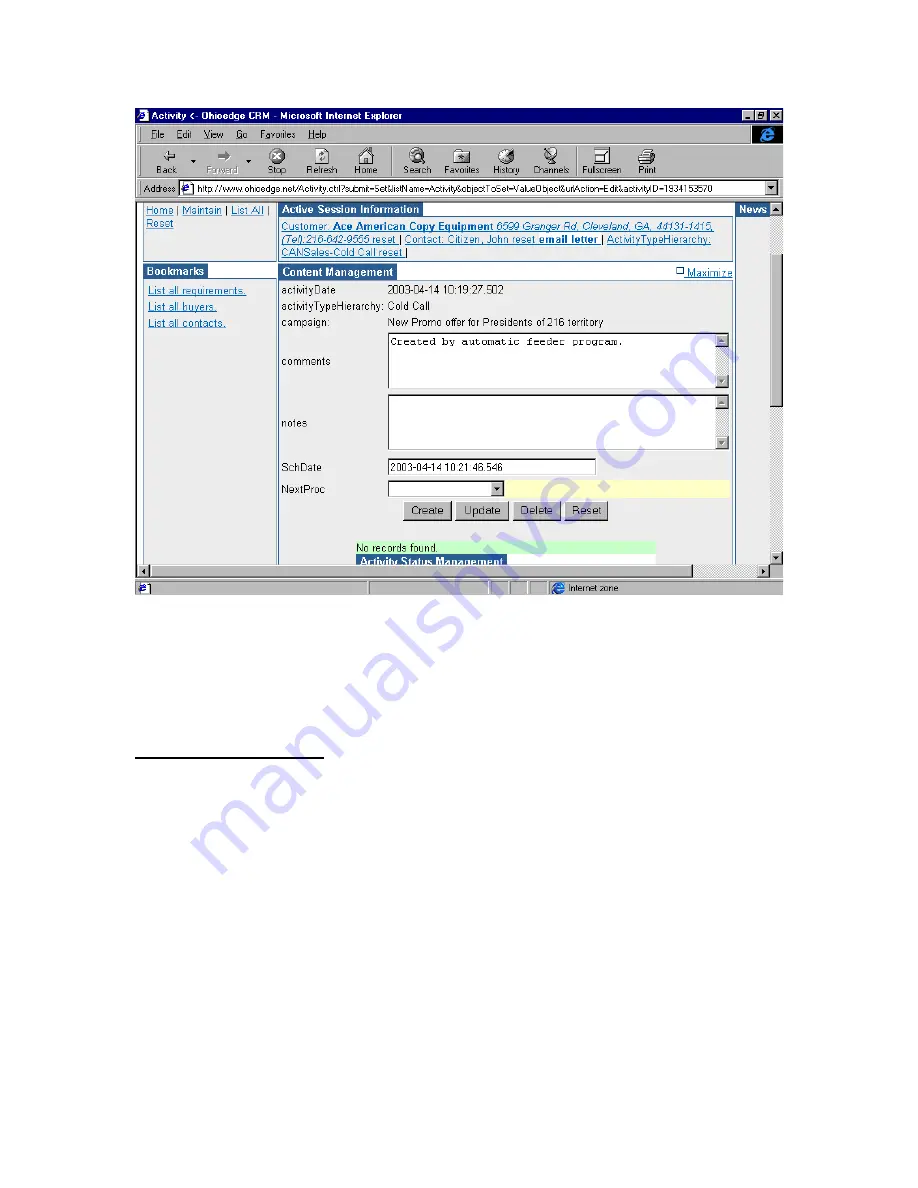 Source Technologies Ohioedge CRM+BPM User Manual Download Page 10