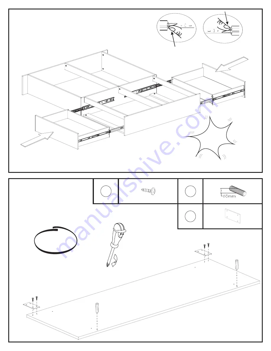 South Shore 217 Assembly Instructions Manual Download Page 14