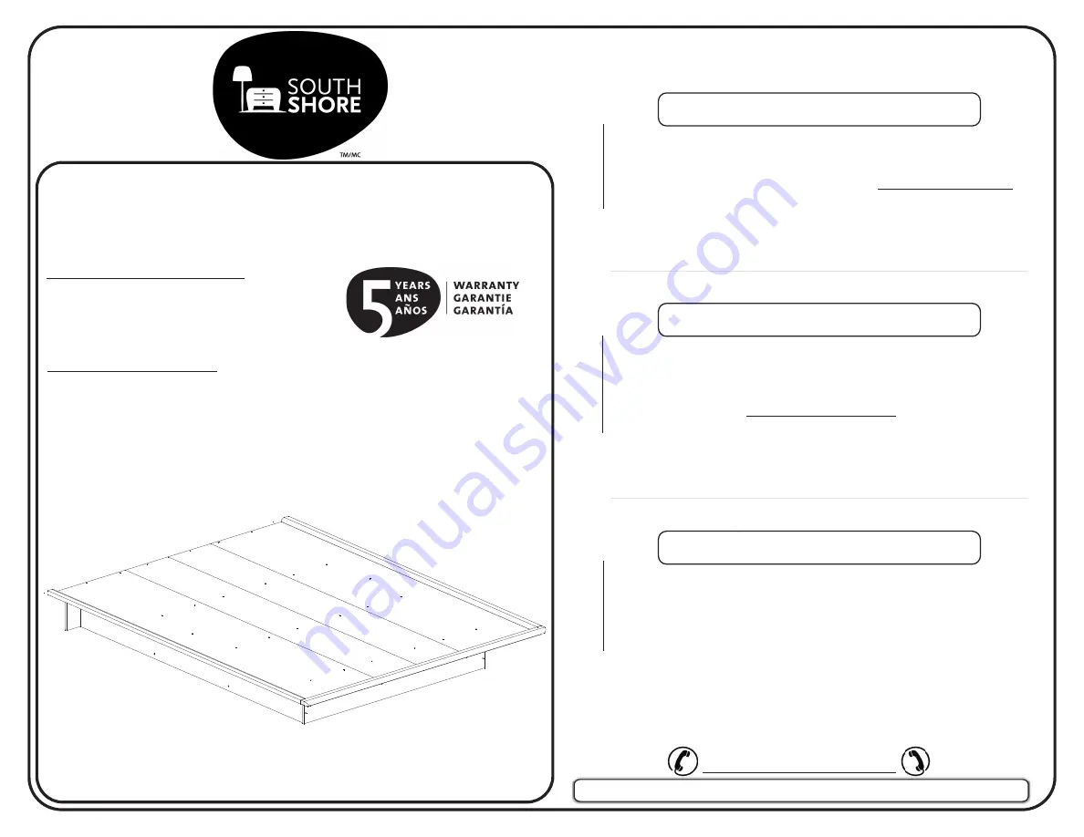 South Shore 3013-233 Assembly Instructions Manual Download Page 1