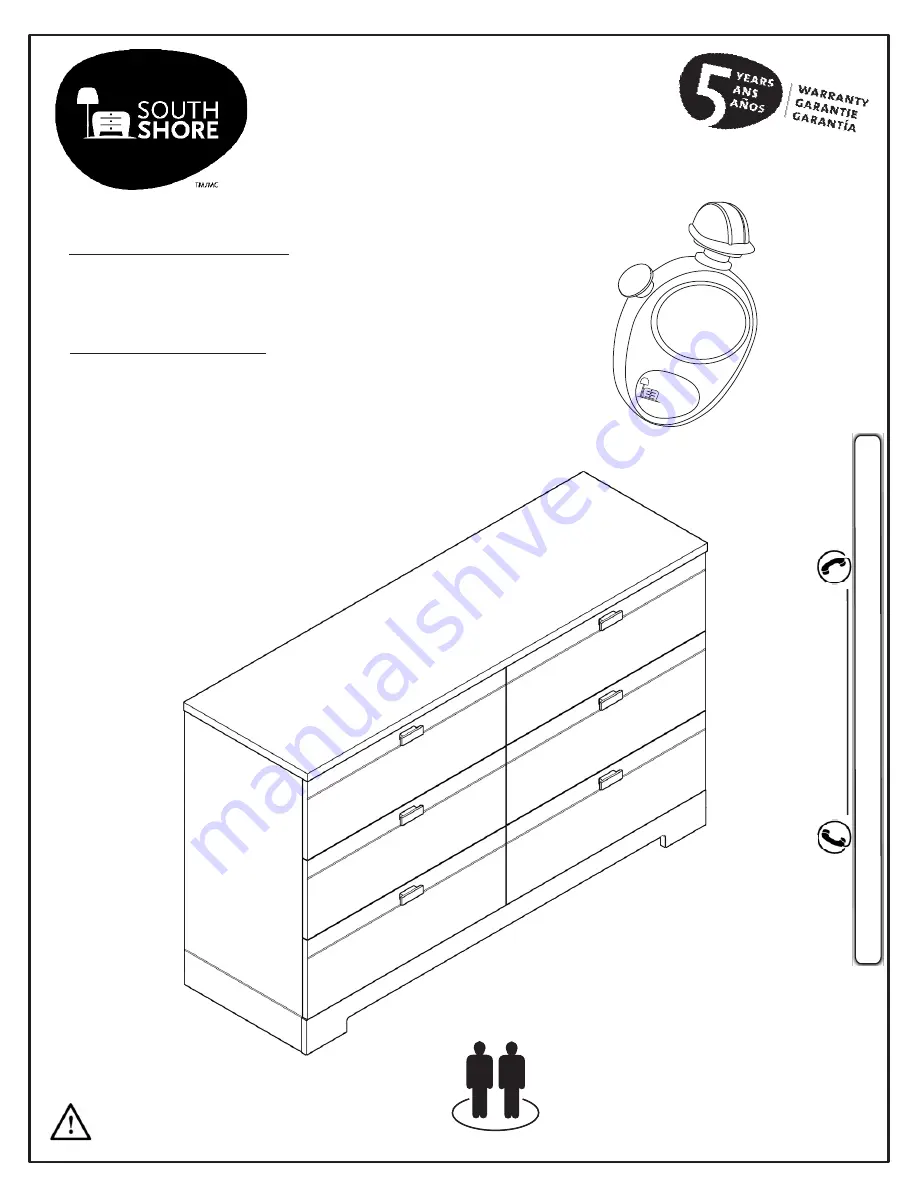 South Shore 3840010 Assembly Instructions Manual Download Page 1