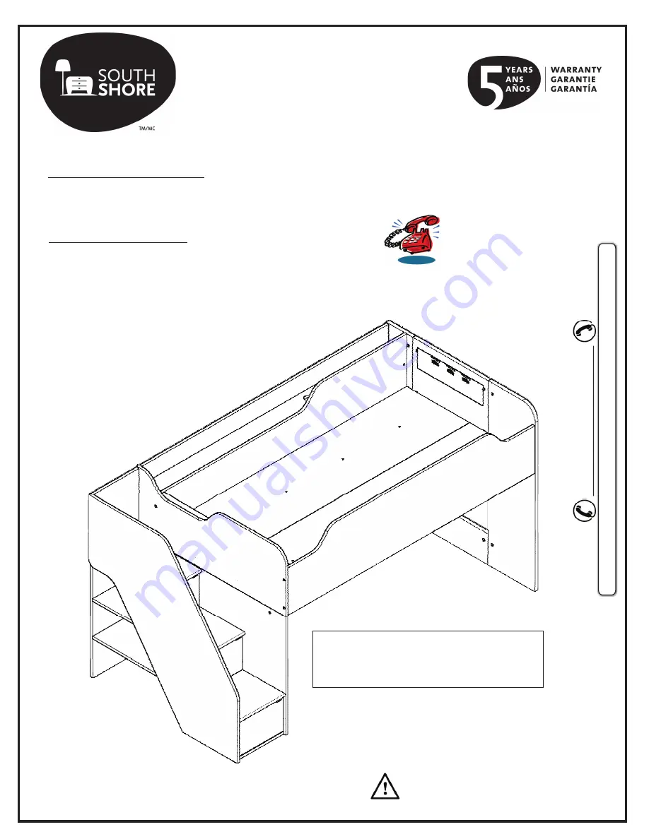 South Shore 3880 Assembly Instructions Manual Download Page 1