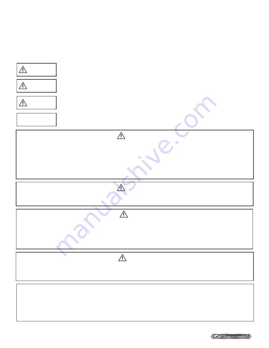 Southbend P32-NFR Owner'S Manual Download Page 2