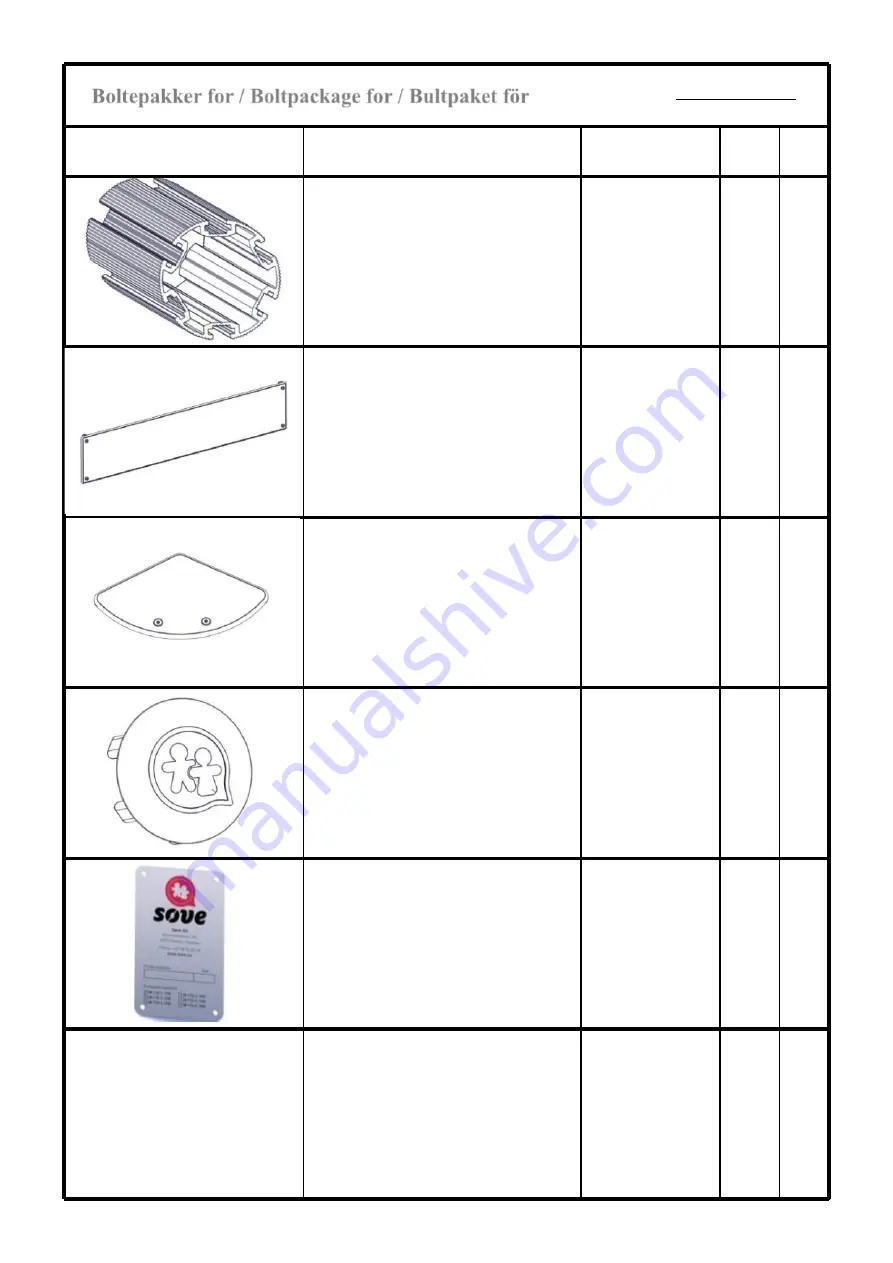 Sove 61-200-400 Assembly Instructions Manual Download Page 5