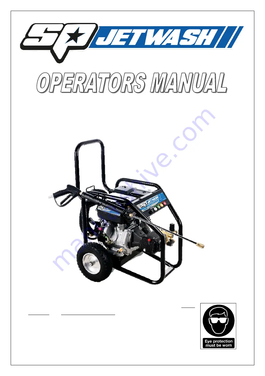 SP SP400P Operator'S Manual Download Page 1