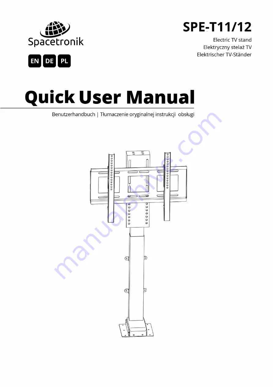 Spacetronik SPE-T11 Скачать руководство пользователя страница 1