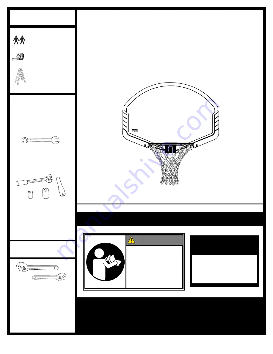 SPALDING M800034 Owner'S Manual Download Page 1