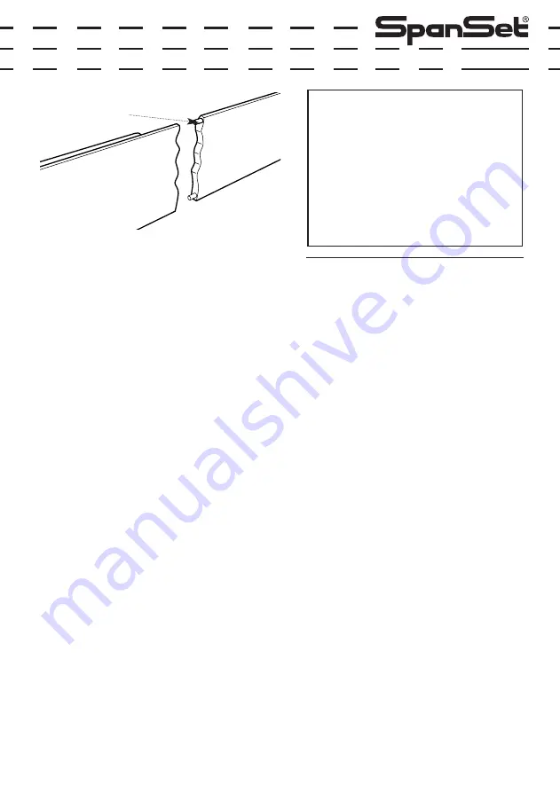 Spanset Ergo Horizontal Safety Line User Operating Instructions Manual Download Page 22