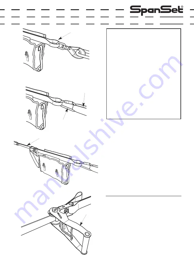 Spanset Ergo Horizontal Safety Line User Operating Instructions Manual Download Page 36