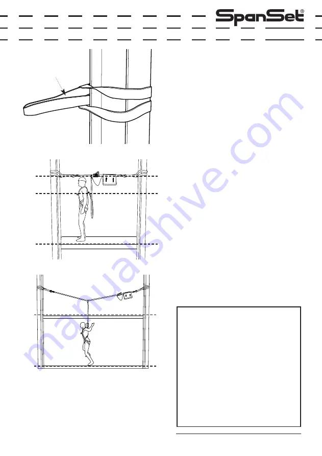 Spanset Ergo Horizontal Safety Line User Operating Instructions Manual Download Page 38