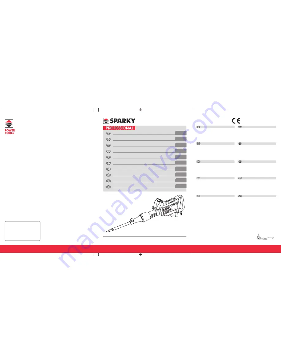 Sparky Group K 2050 Original Instructions Manual Download Page 1