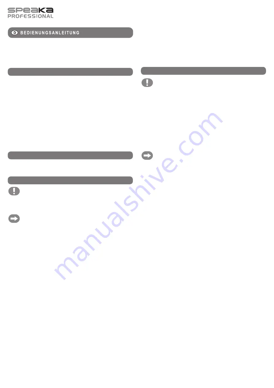 Speaka SP-TVRW-01 Operating Instructions Manual Download Page 1