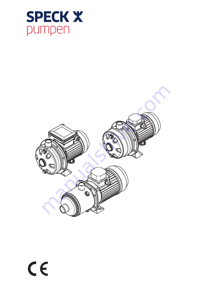 Speck pumpen 2 VGX 12/15 Operation Manual Download Page 1