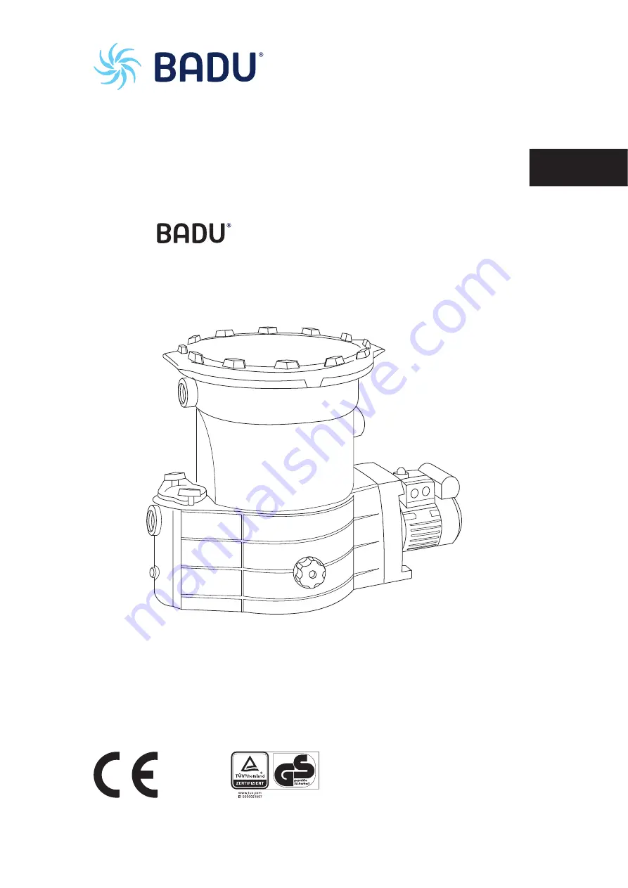 Speck pumpen BADU Star 69/12 Original Operation Manual Download Page 37