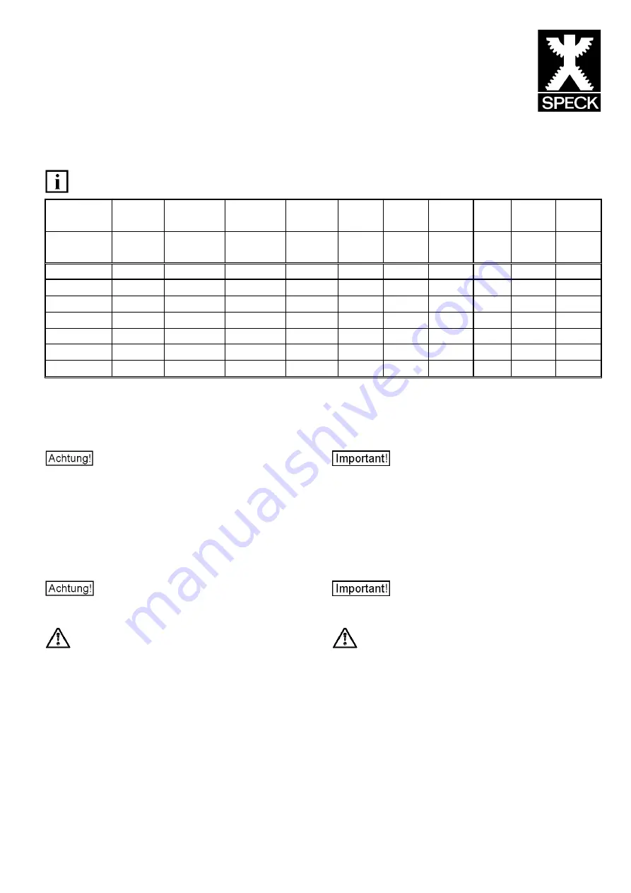 Speck Triplex NP25 Series Скачать руководство пользователя страница 1