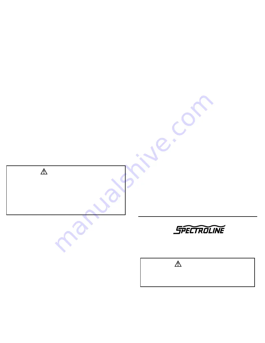 Spectroline BP-12A Скачать руководство пользователя страница 2