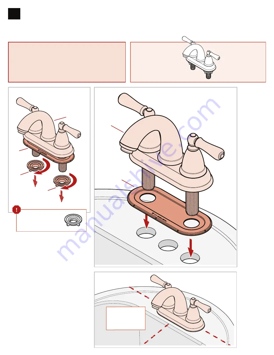 Spectrum Brands Pfister Canton F-048-CN Quick Installation Manual Download Page 2