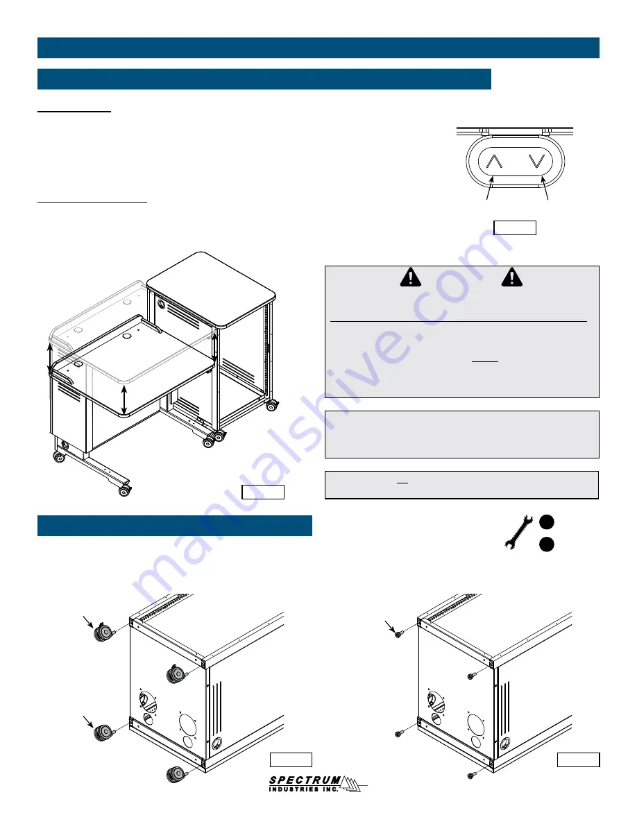 Spectrum Industries Freedom One eLift Lectern Скачать руководство пользователя страница 2