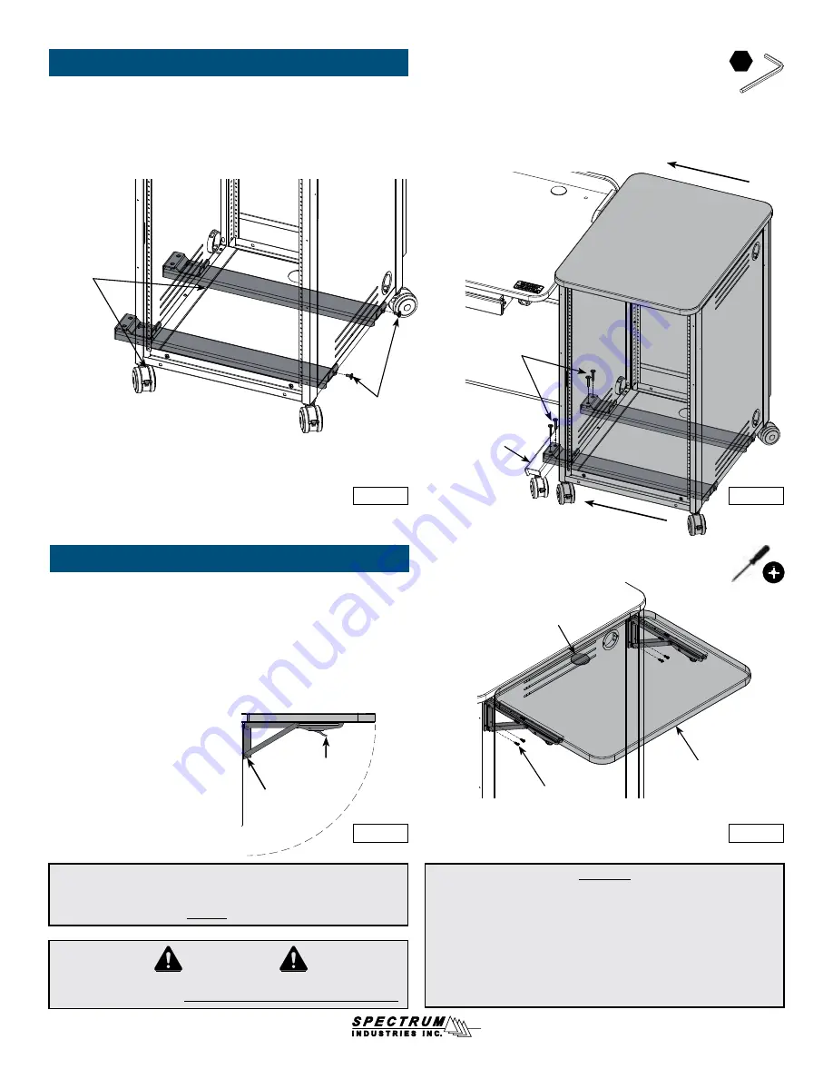 Spectrum Industries Freedom One eLift Lectern Скачать руководство пользователя страница 3