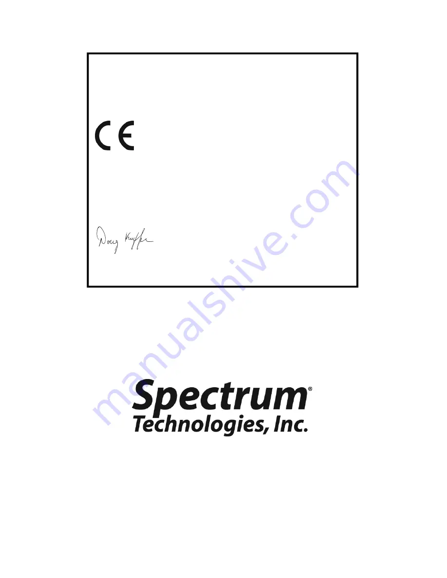 Spectrum 2120 Product Manual Download Page 16