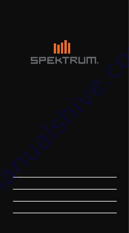 Spectrum AR6610T User Manual Download Page 1