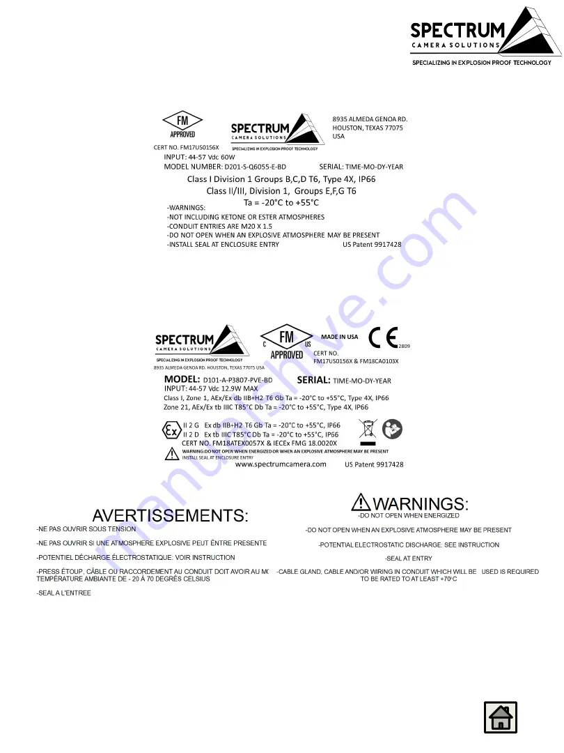 Spectrum D101-(X)-P3807-PVE-BD Series Скачать руководство пользователя страница 8