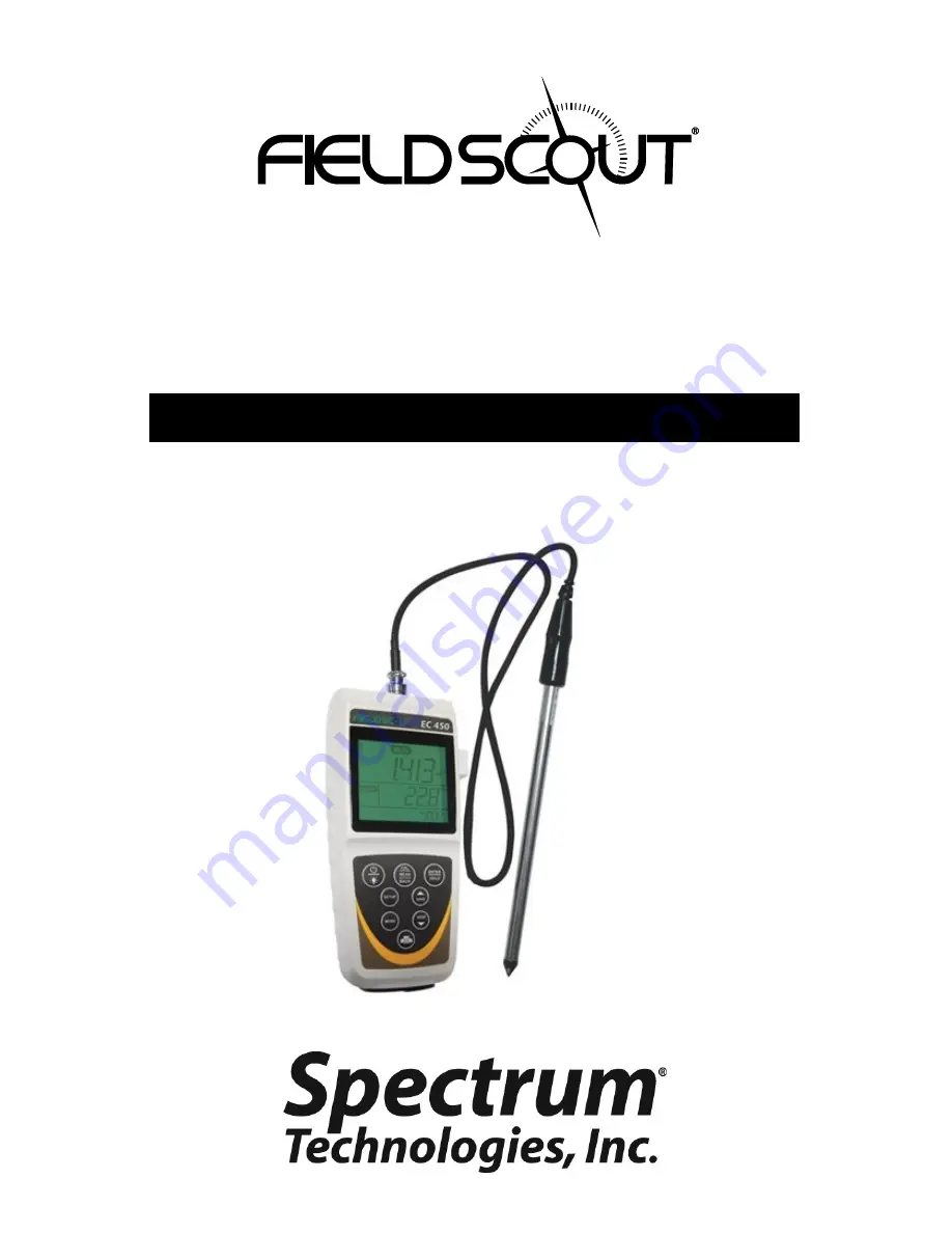 Spectrum Field Scout EC 450 Product Manual Download Page 1