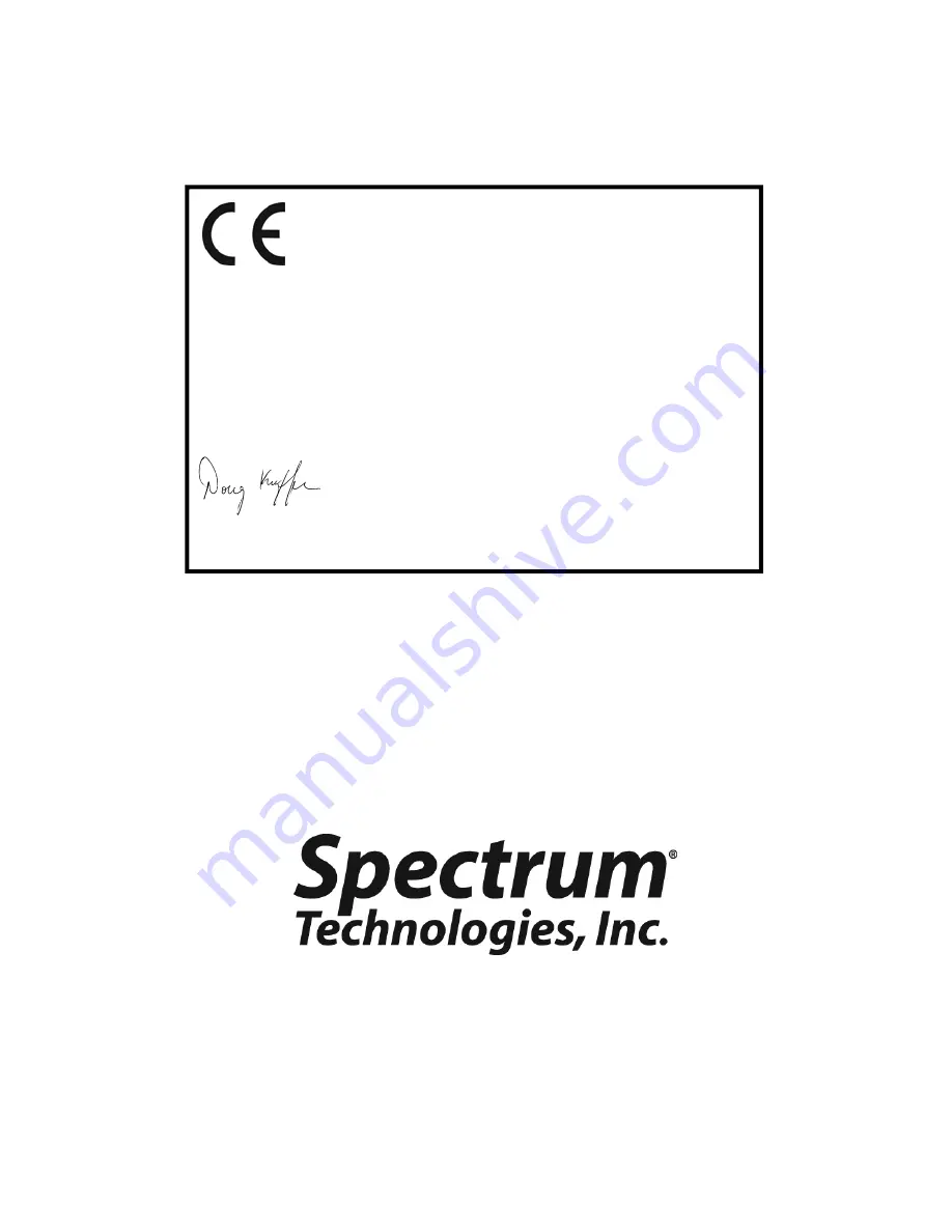 Spectrum Fieldscout 2265FS Product Manual Download Page 28