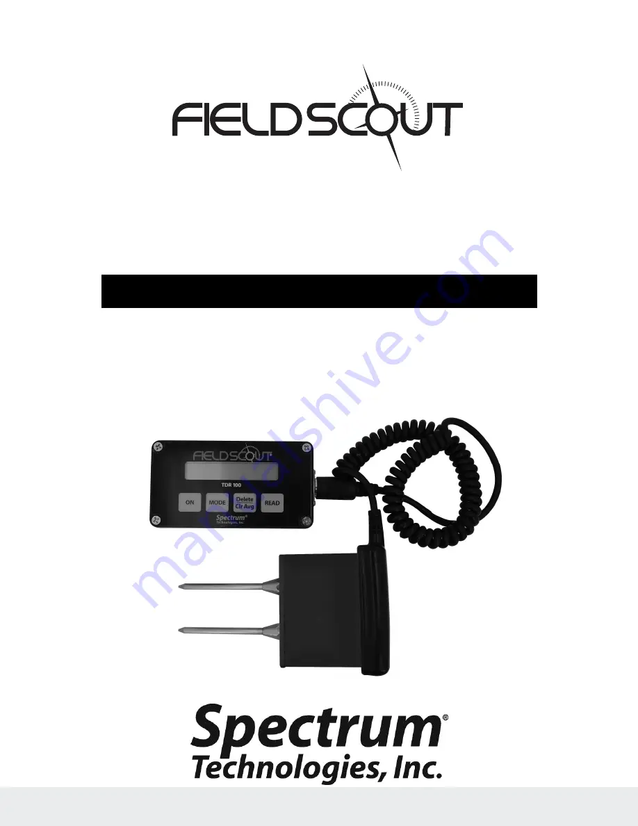 Spectrum FIELDSCOUT TDR 100 Product Manual Download Page 1