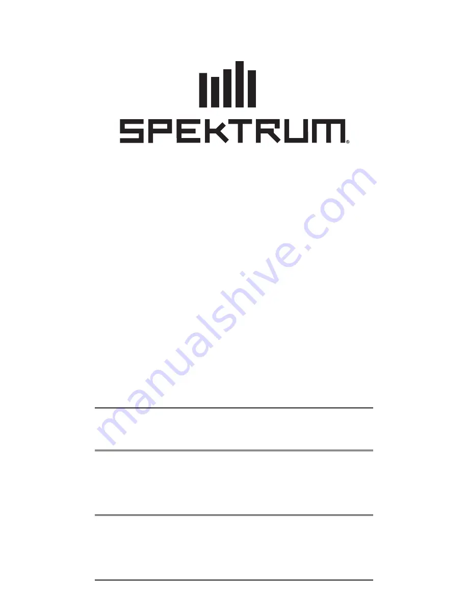 Spectrum MR3000 User Manual Download Page 1