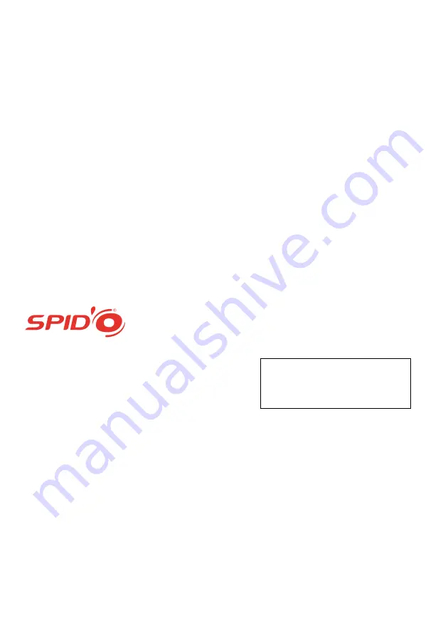 SPIDO Subinox 6 Instruction Manual Download Page 28