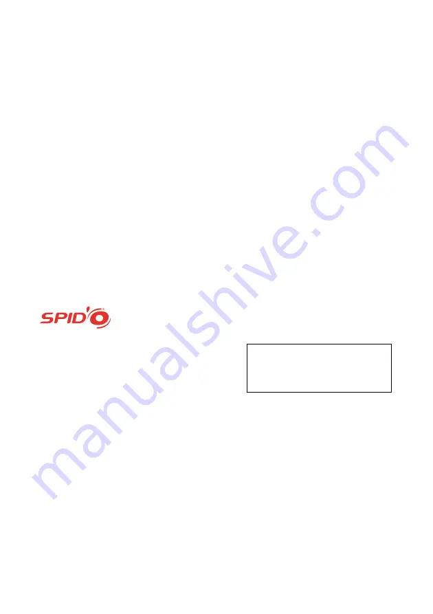 SPIDO Subinox 6 Instruction Manual Download Page 43