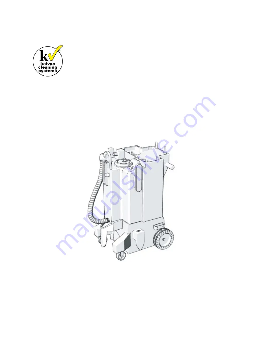 Spillz Kaivac 2100 Series Operator'S & Parts Manual Download Page 1