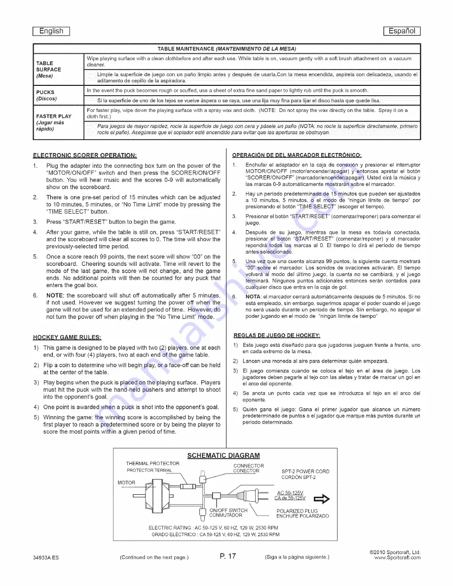 Sportcraft Groove 34933A ES Скачать руководство пользователя страница 19