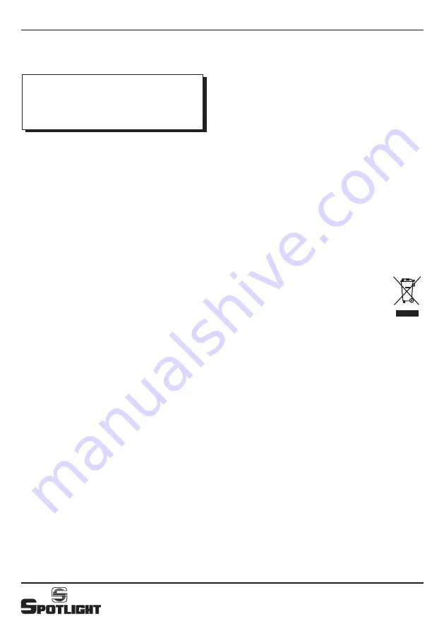 Spotlight Beam Light RP 1280 User Manual Download Page 4