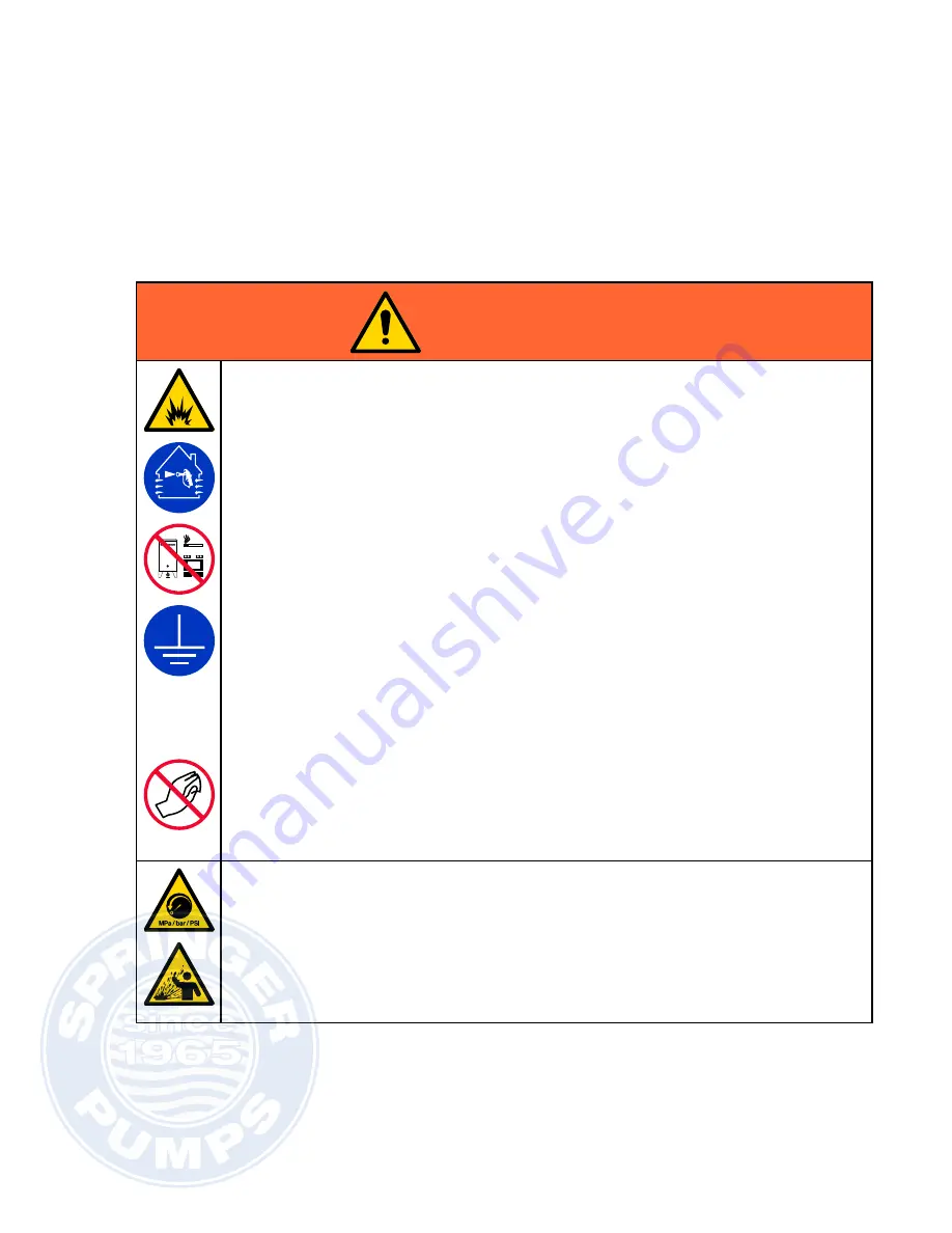 Springer ChemSafe 1590 Instructions - Parts Manual Download Page 3