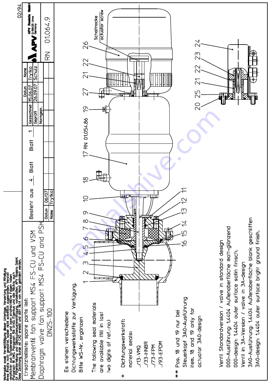 SPX APV DELTA MS4 Скачать руководство пользователя страница 27