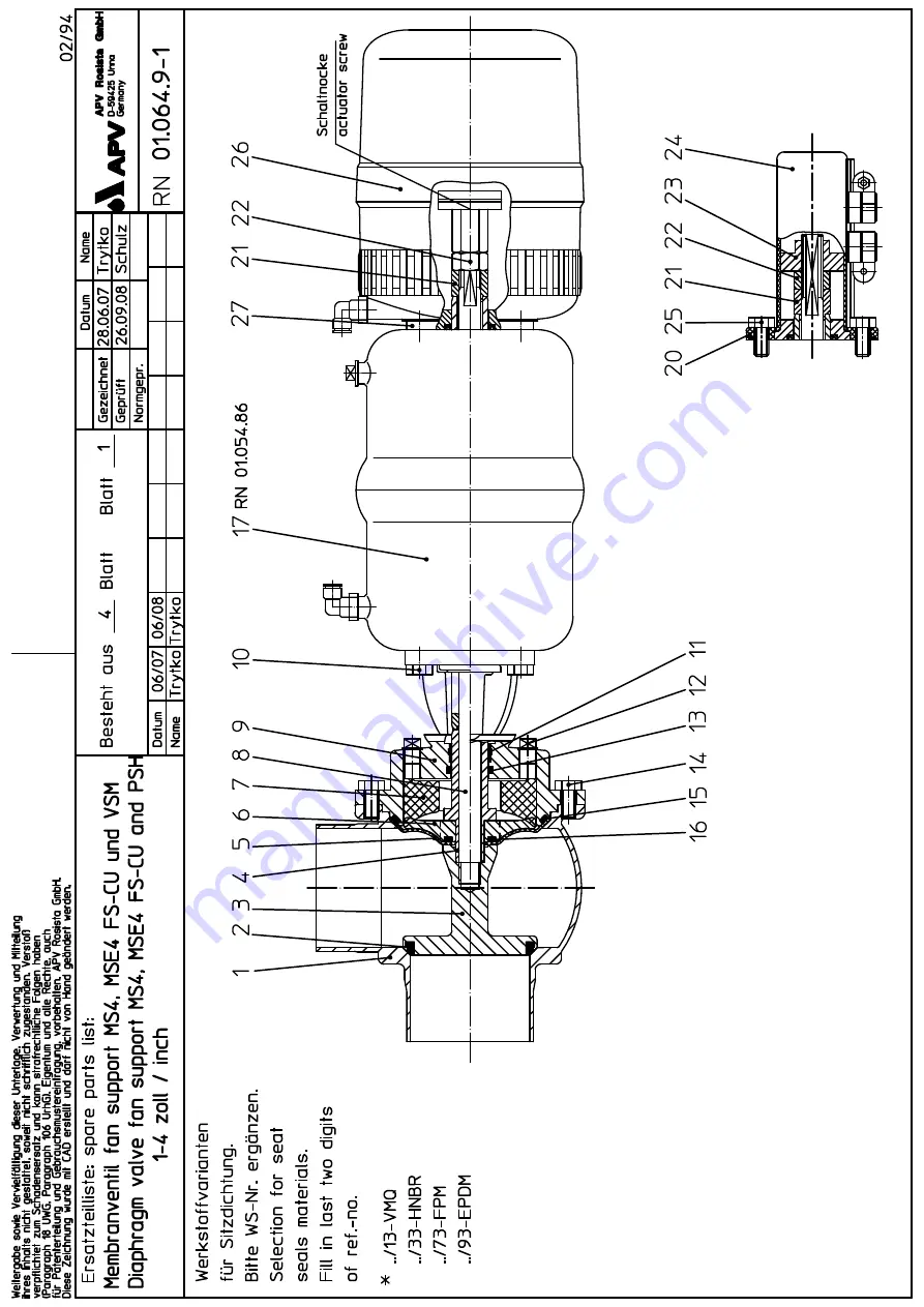 SPX APV DELTA MS4 Operating Manual Download Page 35