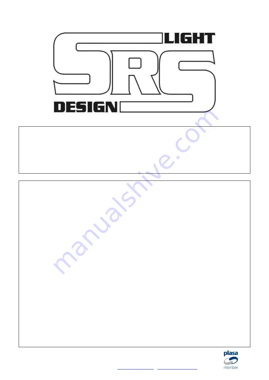 SRS Light Design DST8-DIN Series Instruction Manual Download Page 2