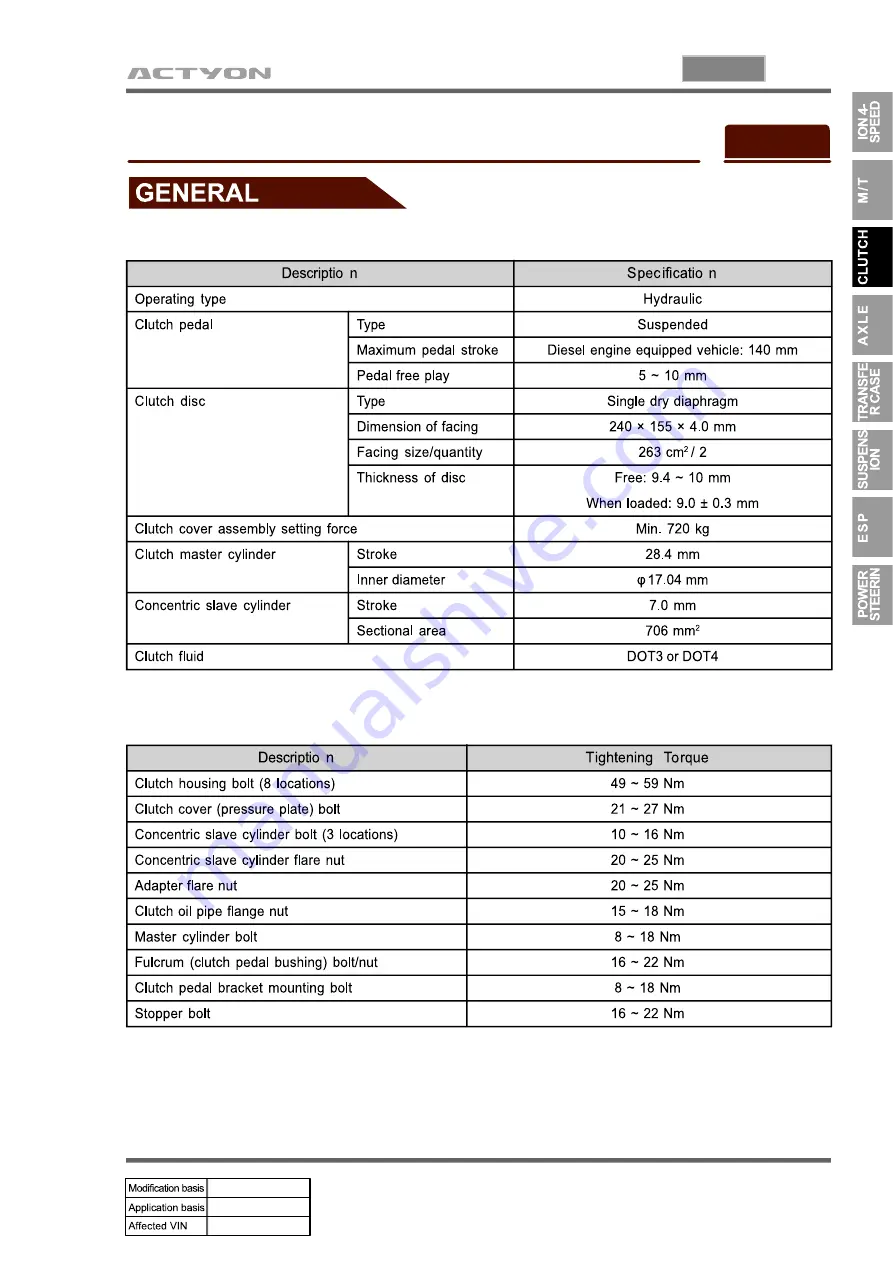 SSANGYONG ACTYON 2006.03 Manual Download Page 652