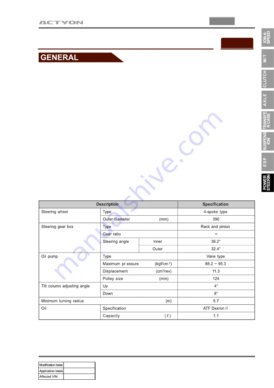 SSANGYONG ACTYON 2006.03 Manual Download Page 766