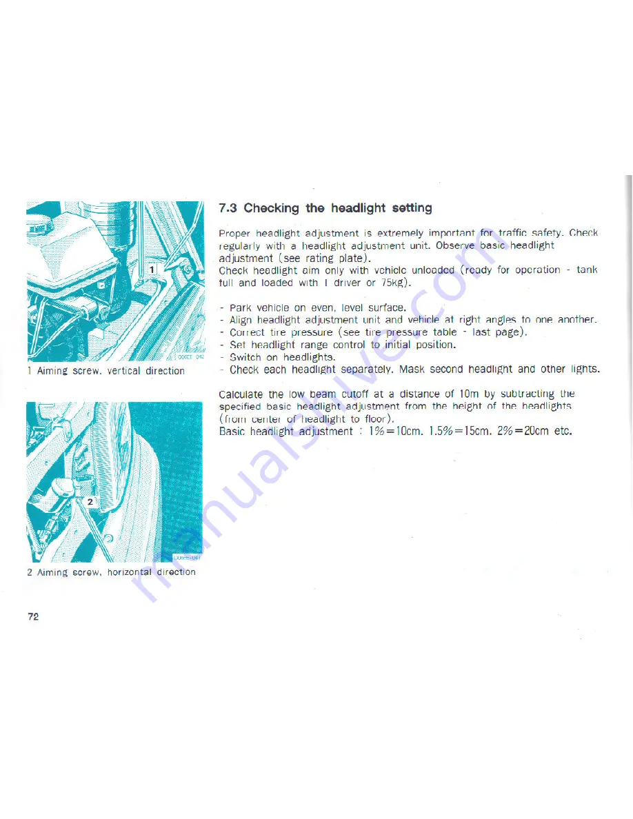 SSANGYONG Istana Owner'S Manual Download Page 73