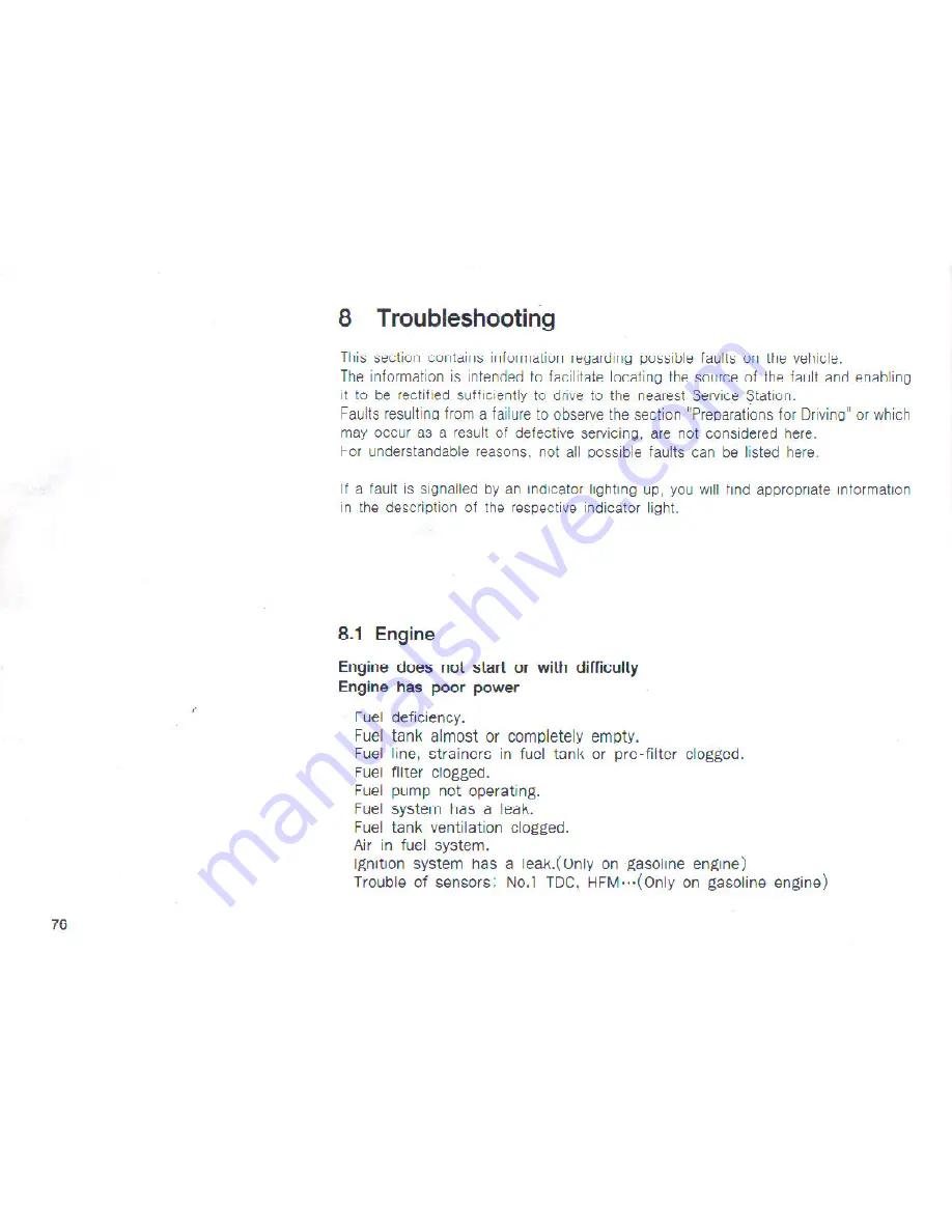 SSANGYONG Istana Owner'S Manual Download Page 77