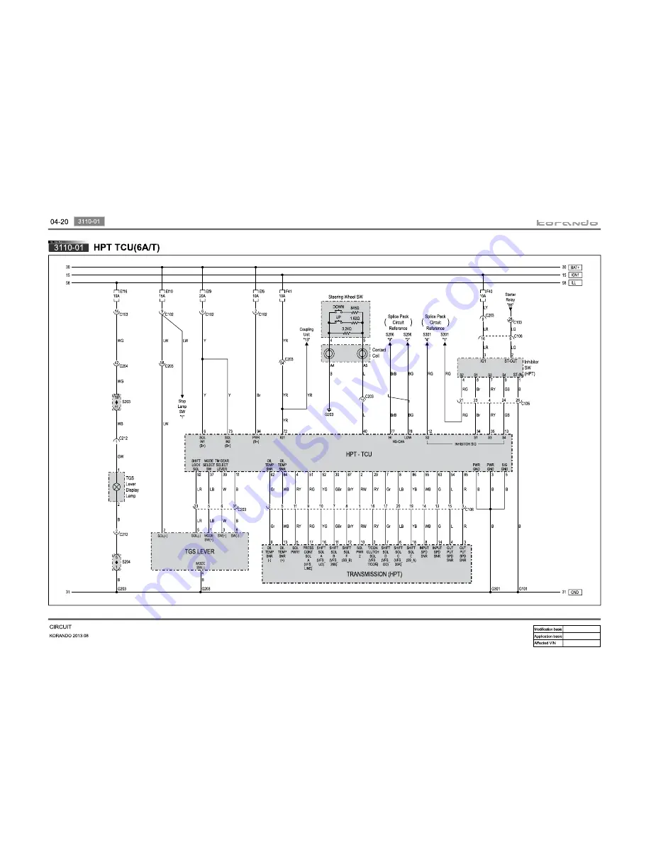 SSANGYONG Korando 2013 Manual Download Page 59