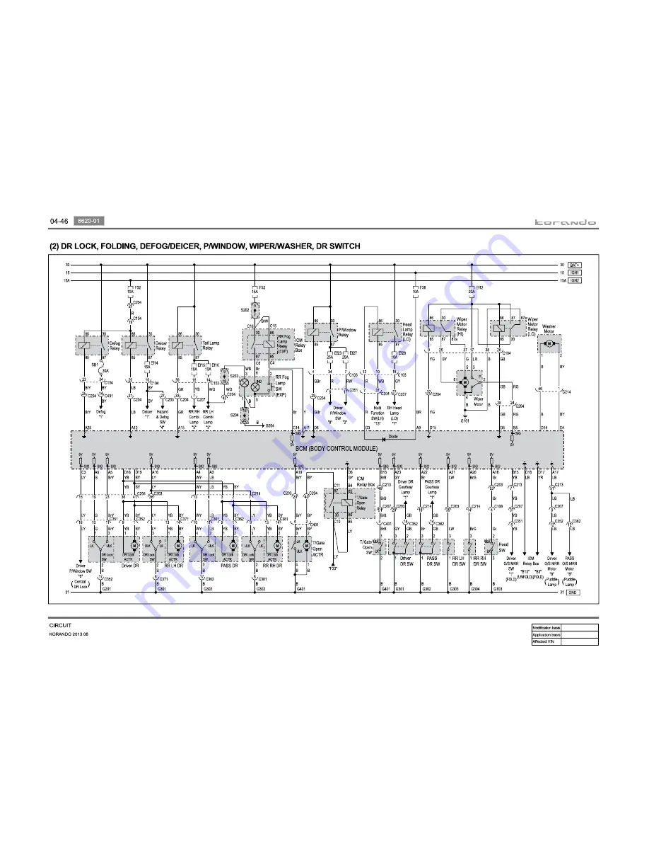 SSANGYONG Korando 2013 Manual Download Page 85