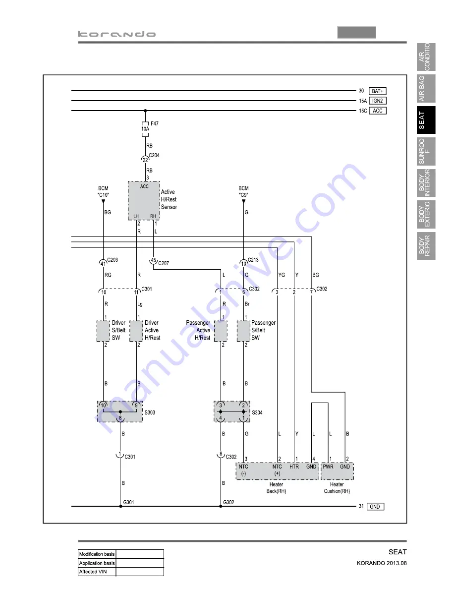 SSANGYONG Korando 2013 Manual Download Page 1272